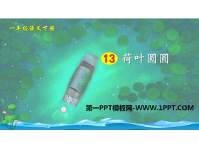 《荷叶圆圆》PPT课件下载-第一PPT