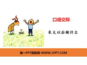 《长大以后做什么》口语交际PPT课件-第一PPT
