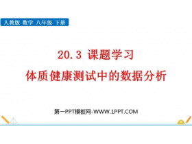 《体质健康测试中的数据分析》数据的分析PPT免费课件-第一PPT