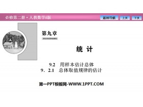 《用样本估计总体》统计PPT课件(总体取值规律的估计)-第一PPT