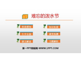 《难忘的泼水节》PPT优质课件-第一PPT