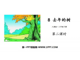 《去年的树》PPT下载(第2课时)-第一PPT
