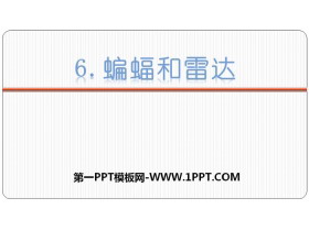 《蝙蝠和雷达》PPT免费课件-第一PPT