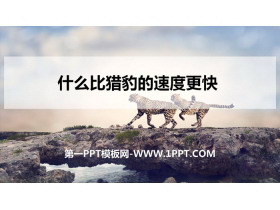 《什么比猎豹的速度更快》PPT优秀课件-第一PPT