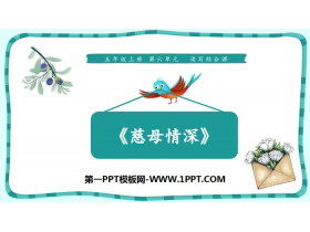 《慈母情深》PPT免费下载-第一PPT