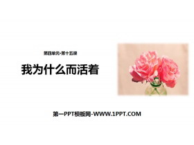《我为什么而活着》PPT教学课件-第一PPT