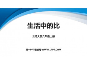 《生活中的比》比的认识PPT免费课件-第一PPT