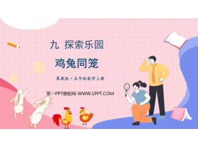《鸡兔同笼》探索乐园PPT课件下载-第一PPT
