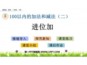 《进位加》100以内的加法和减法PPT免费教学课件-第一PPT