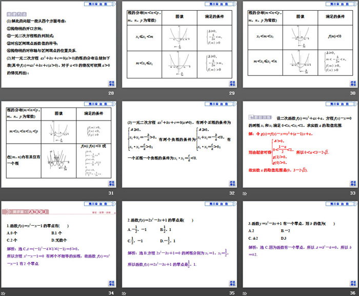 图片[5]-函数的零点二次函数的零点及其与对应方程不等式解集之间的关系-第一PPT