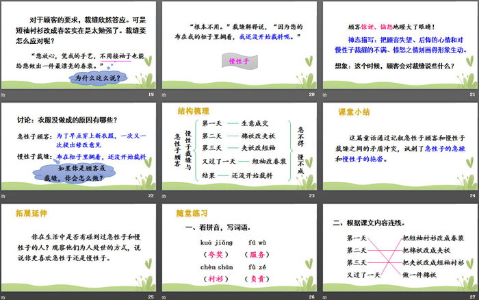 图片[4]-《慢性子裁缝和急性子顾客》PPT下载-第一PPT