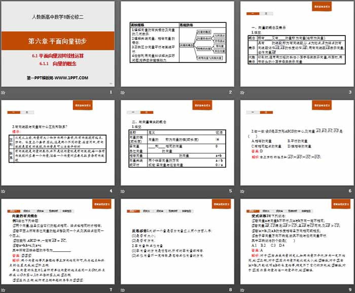 图片[2]-《平面向量及其线性运算》平面向量初步PPT(向量的概念)-第一PPT