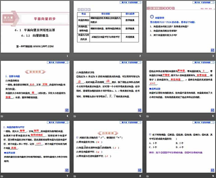 图片[2]-《平面向量及其线性运算》平面向量初步PPT课件(向量的概念)-第一PPT
