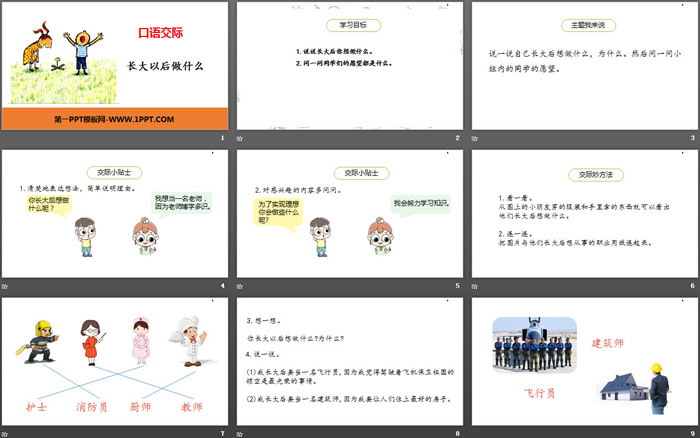 图片[2]-《长大以后做什么》口语交际PPT课件-第一PPT
