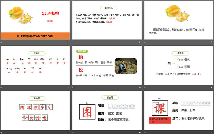 图片[2]-《画杨桃》PPT课件(第1课时)-第一PPT