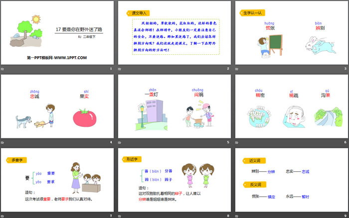 图片[2]-《要是你在野外迷了路》PPT教学课件-第一PPT