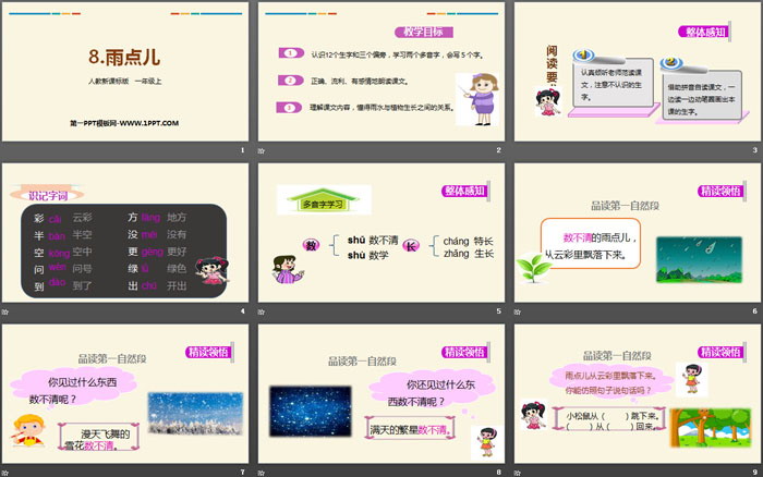 图片[2]-《雨点儿》PPT优秀课件下载-第一PPT