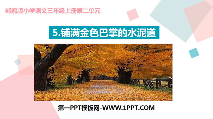 图片[1]-《铺满金色巴掌的水泥道》PPT课件下载-第一PPT