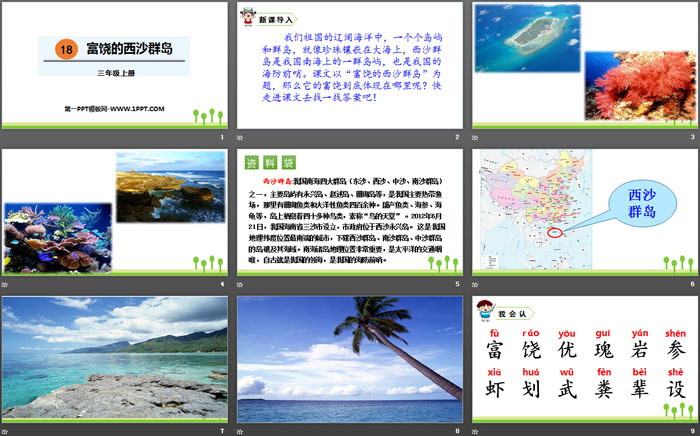 图片[2]-《富饶的西沙群岛》PPT免费课件-第一PPT
