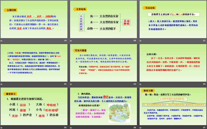 图片[4]-《大自然的声音》PPT优秀课件下载-第一PPT