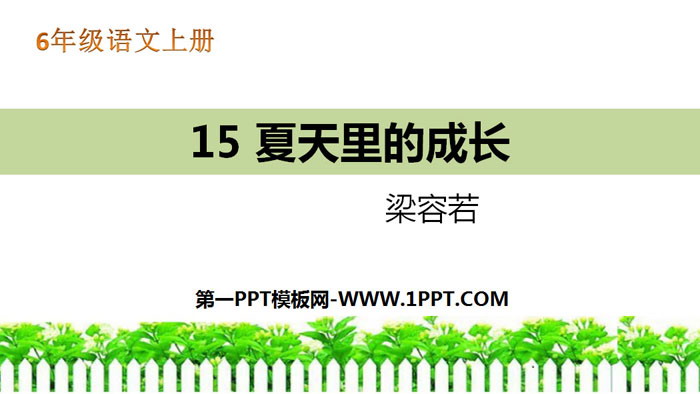 图片[1]-《夏天里的成长》PPT教学课件-第一PPT