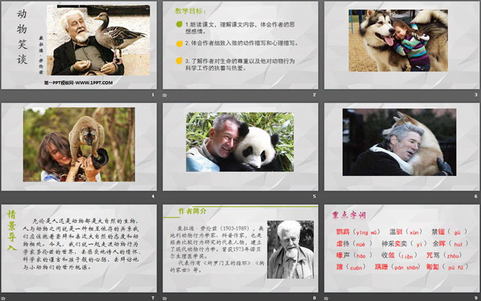 图片[2]-《动物笑谈》PPT教学课件-第一PPT