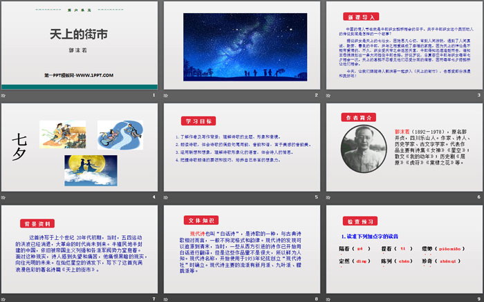 图片[2]-《天上的街市》PPT优质课件-第一PPT