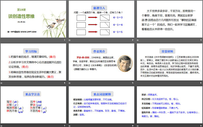 图片[2]-《谈创造性思维》PPT免费下载-第一PPT