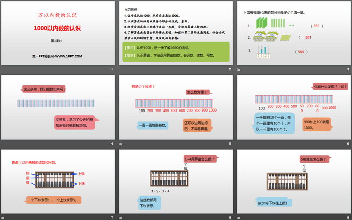 图片[2]-《1000以内数的认识》万以内数的认识PPT下载(第3课时)-第一PPT