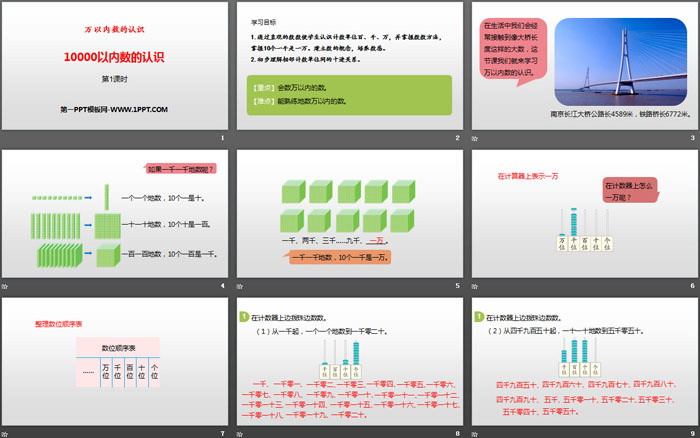 图片[2]-《10000以内数的认识》万以内数的认识PPT(第1课时)-第一PPT