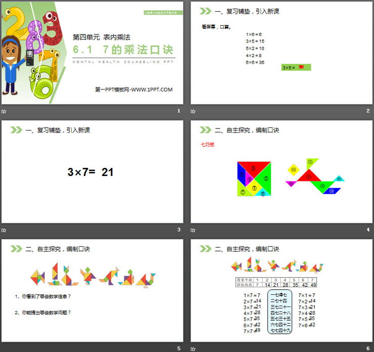 图片[2]-《7的乘法口诀》PPT课件-第一PPT
