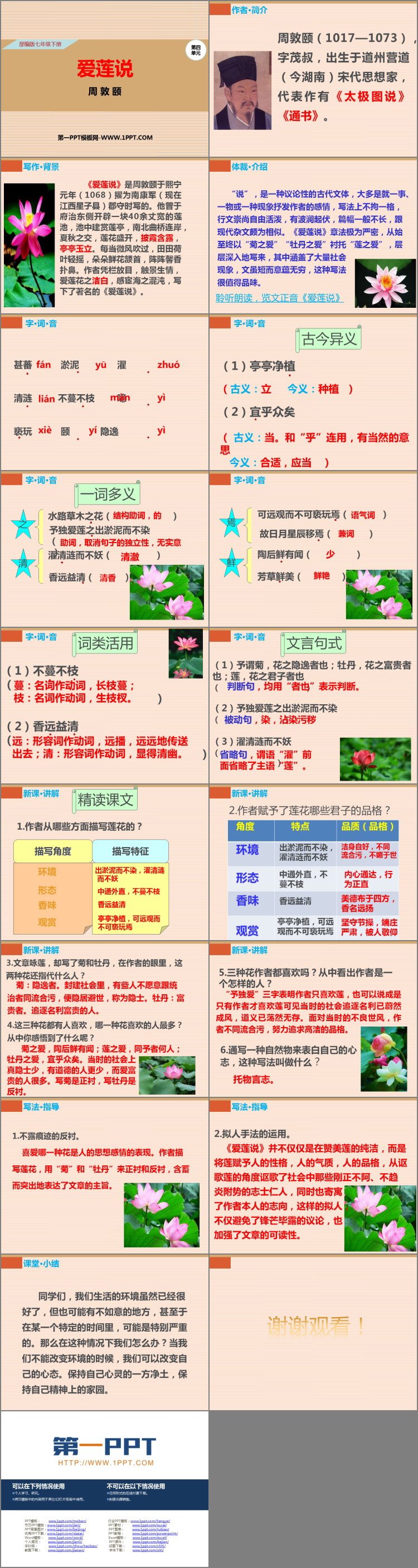 图片[2]-《爱莲说》PPT优质课件-第一PPT
