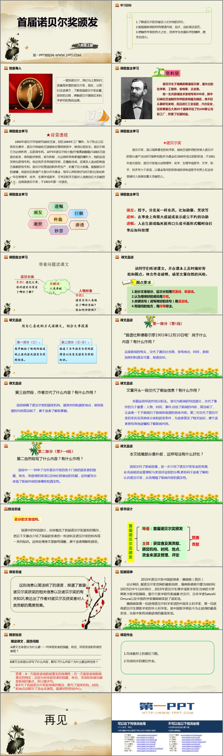 图片[2]-《首届诺贝尔奖颁发》PPT免费课件-第一PPT