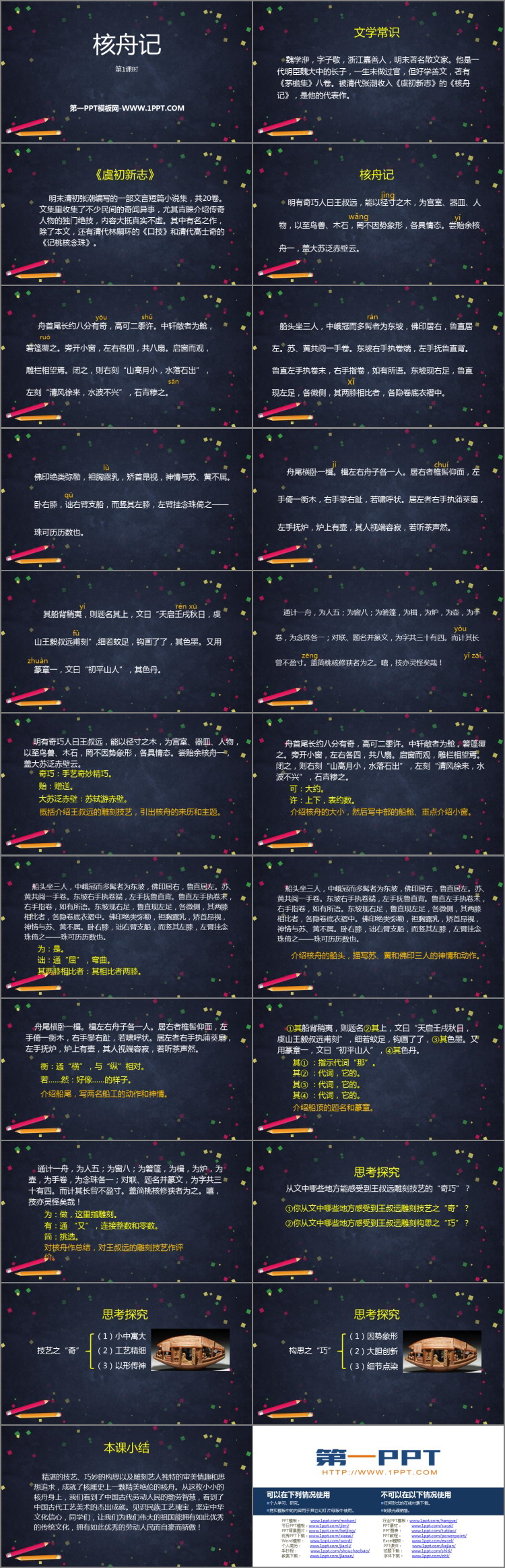 图片[2]-《核舟记》PPT课件下载(第1课时)-第一PPT