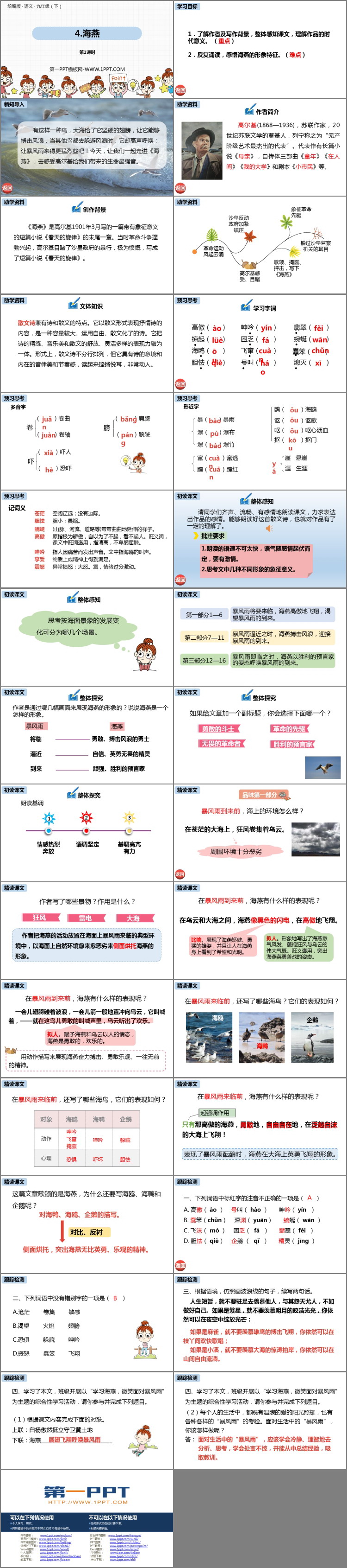 图片[2]-《海燕》PPT教学课件(第1课时)-第一PPT