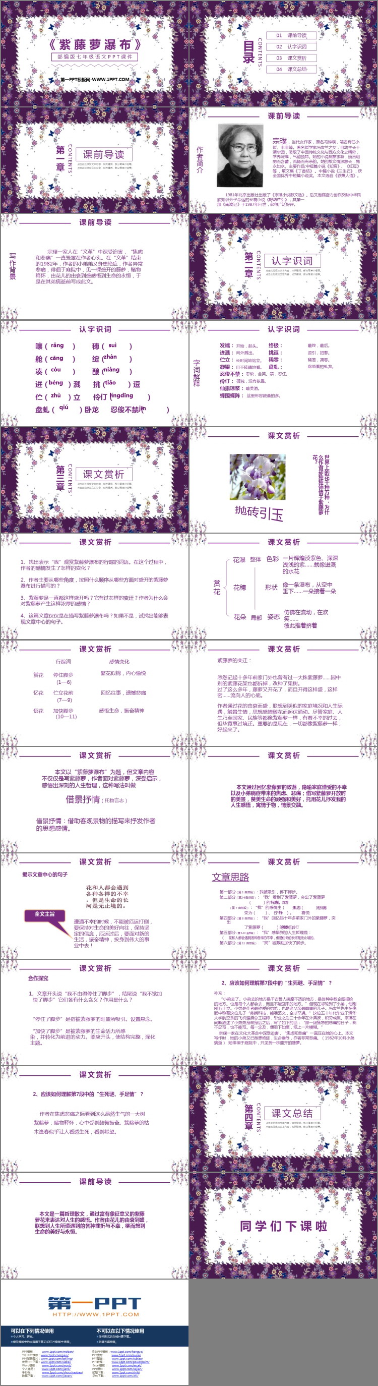图片[2]-《紫藤萝瀑布》PPT课文课件-第一PPT