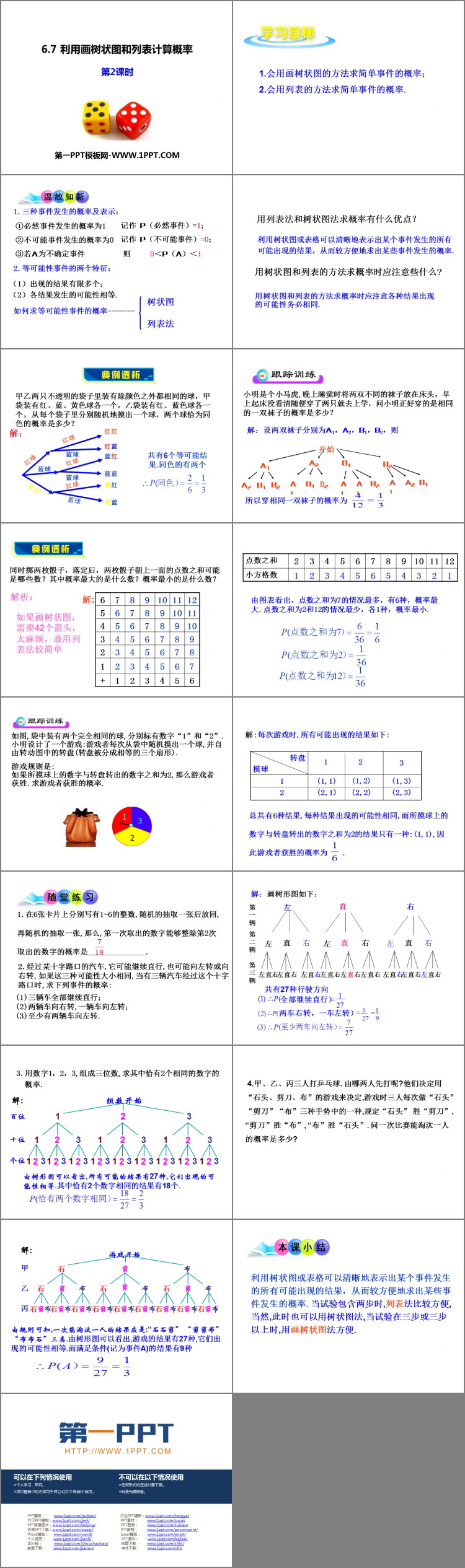 图片[2]-《利用画树状图和列表计算概率》PPT教学课件(第2课时)-第一PPT