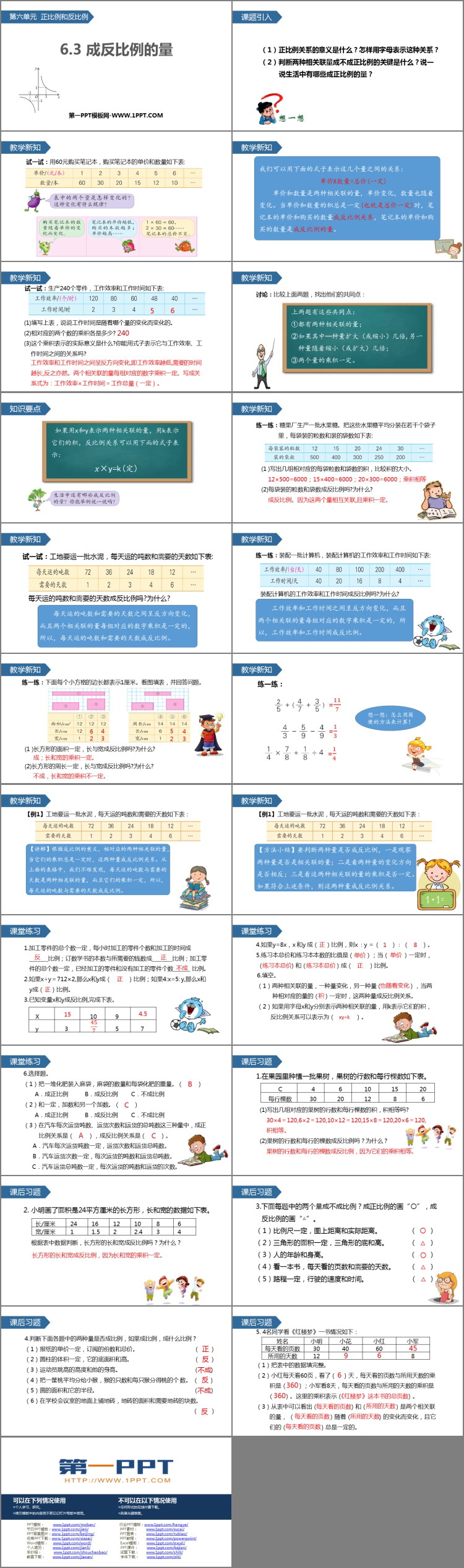 图片[2]-《成反比例的量》正比例和反比例PPT下载-第一PPT