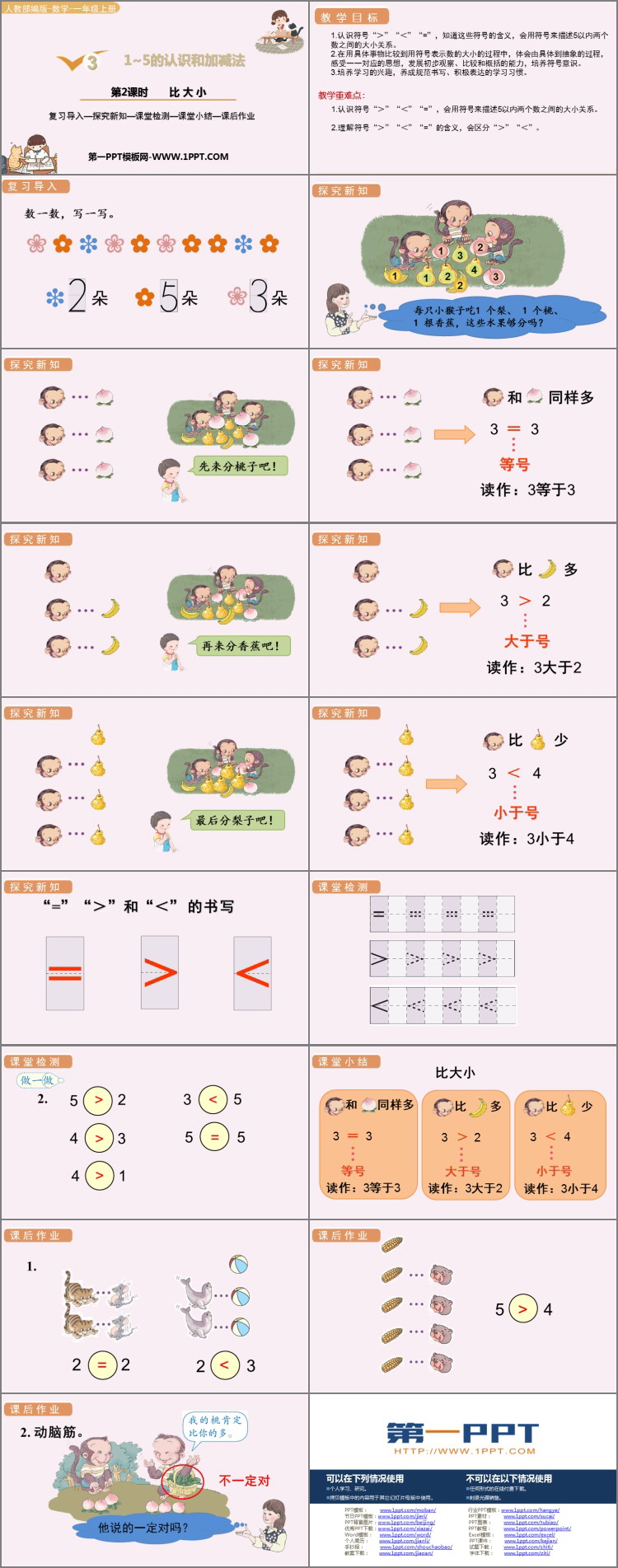 图片[2]-《比大小》PPT教学课件-第一PPT