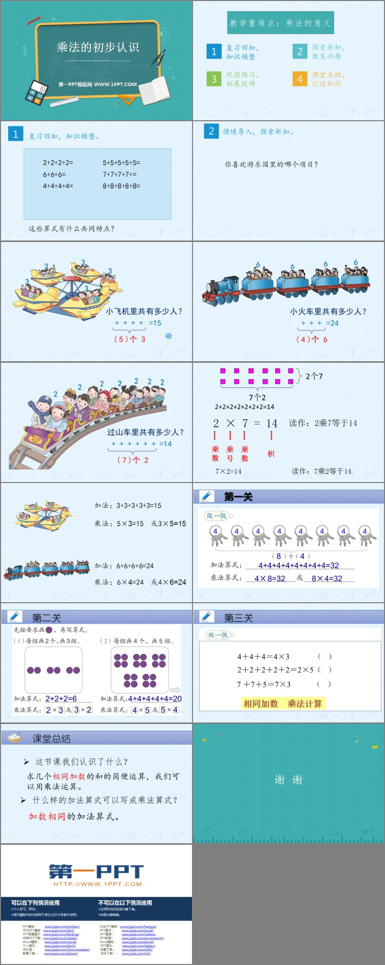 图片[2]-《乘法的初步认识》表内乘法PPT优质课件-第一PPT