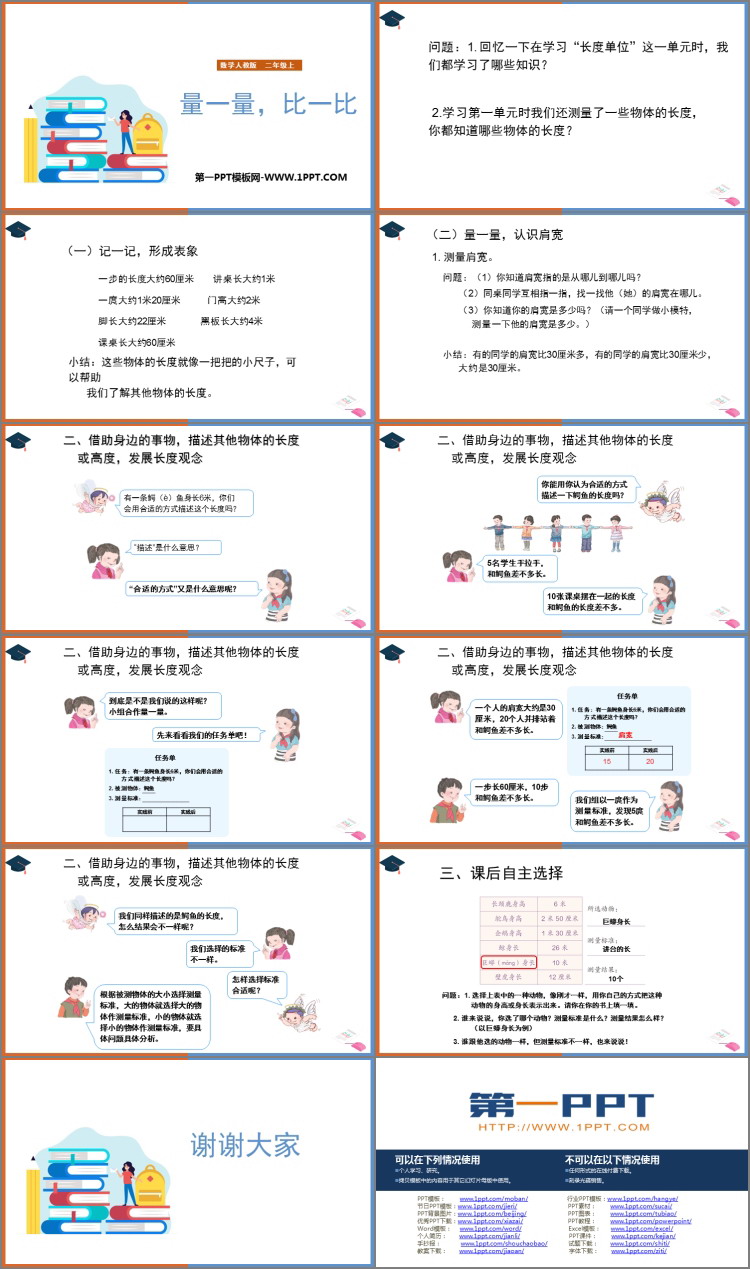图片[2]-《量一量，比一比》PPT教学课件-第一PPT