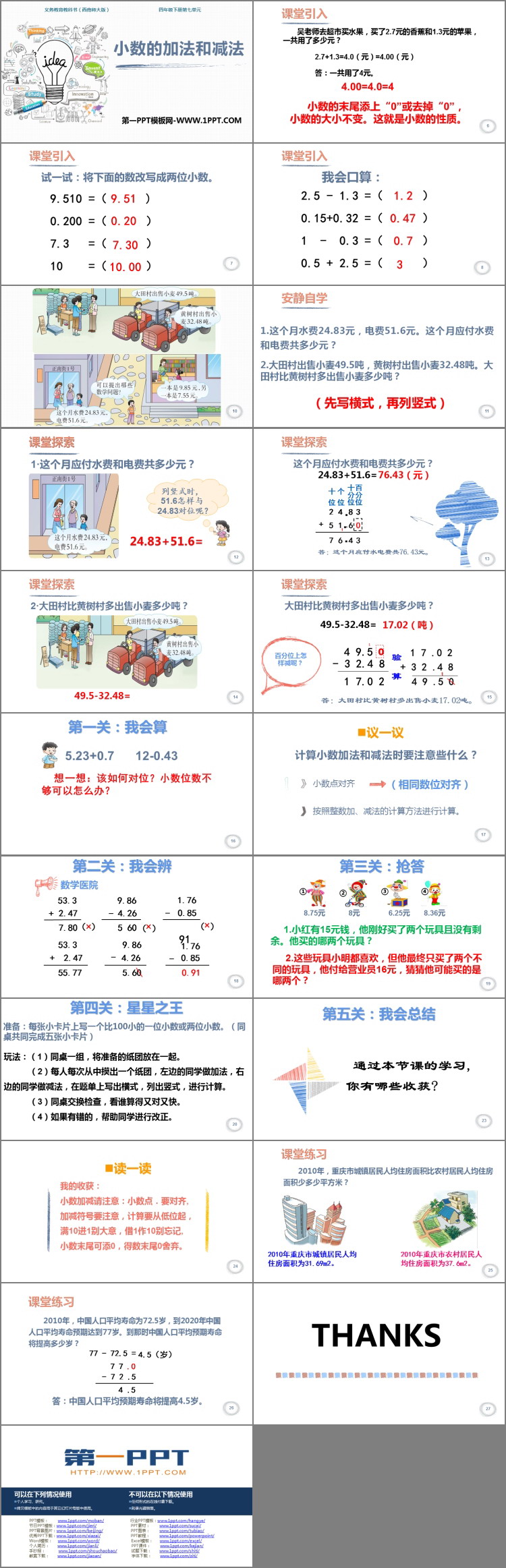 图片[2]-《小数的加法和减法》PPT下载-第一PPT