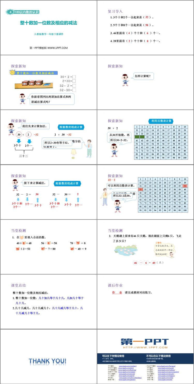 图片[2]-《整十数加一位数及相应的减法》PPT优质课件-第一PPT