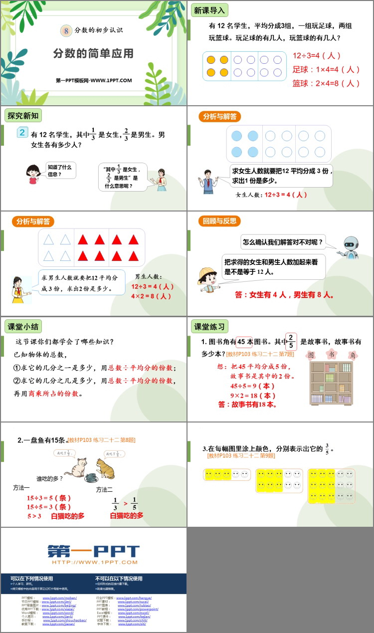 图片[2]-《分数的简单应用》PPT精品课件-第一PPT