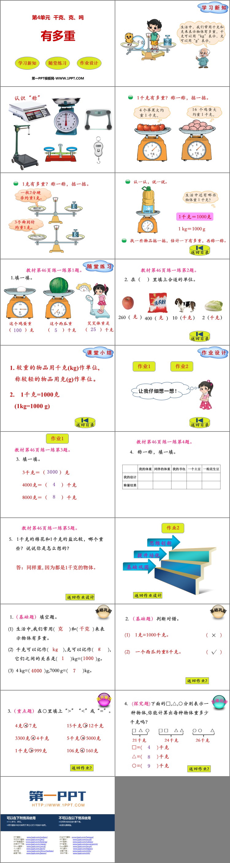 图片[2]-《有多重》千克、克、吨PPT课件下载-第一PPT