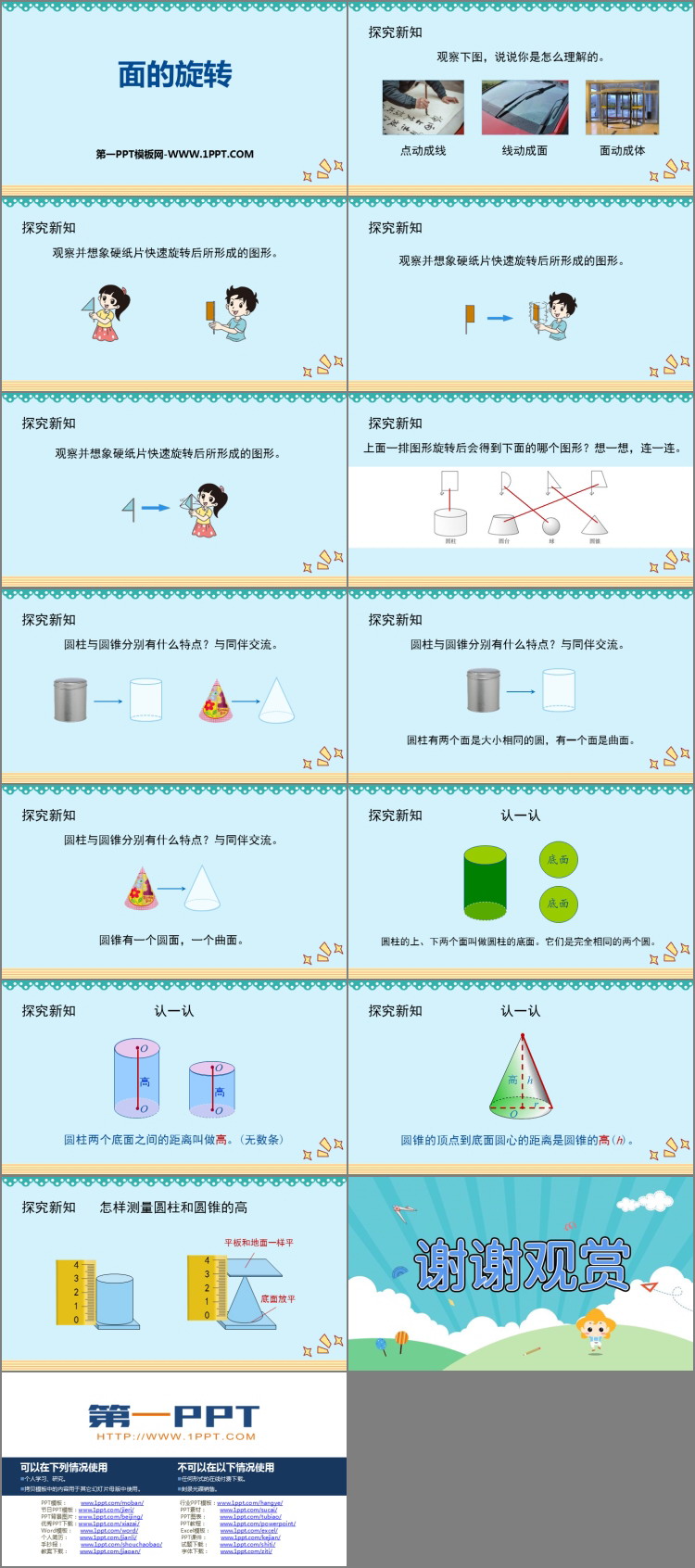 图片[2]-《面的旋转》圆柱与圆锥PPT教学课件-第一PPT
