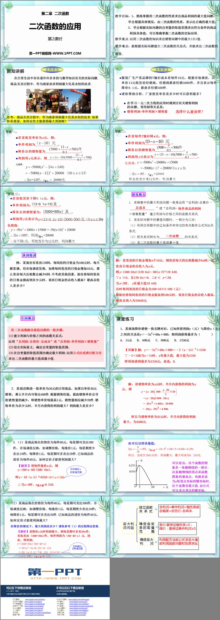 图片[2]-《二次函数的应用》二次函数PPT教学课件(第2课时)-第一PPT