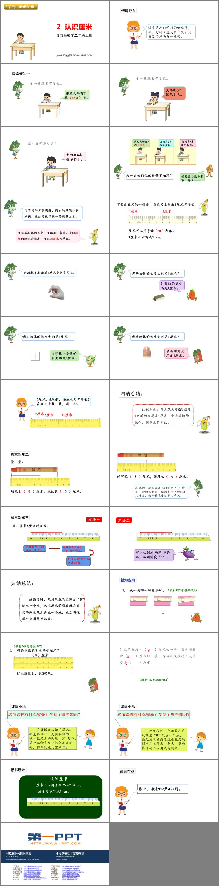 图片[2]-《认识厘米》厘米和米PPT免费下载-第一PPT