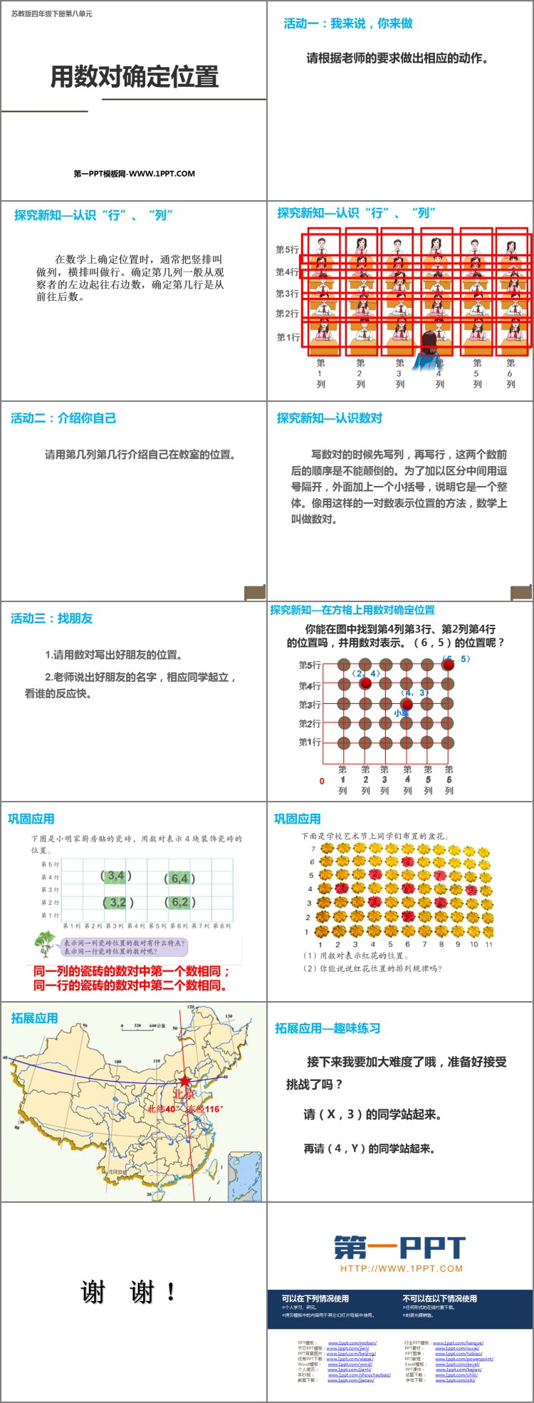 图片[2]-《用数对确定位置》确定位置PPT免费课件-第一PPT