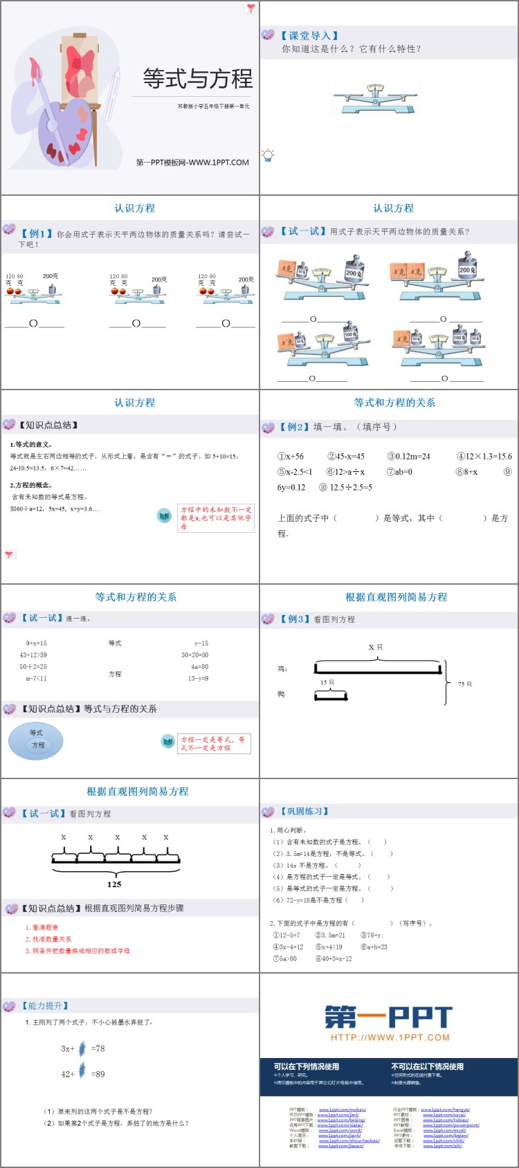 图片[2]-《等式与方程》简易方程PPT教学课件-第一PPT